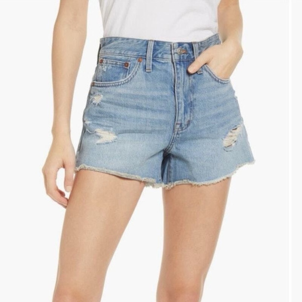 Madewell Relaxed Denim Shorts in Foxglen Wash size 31